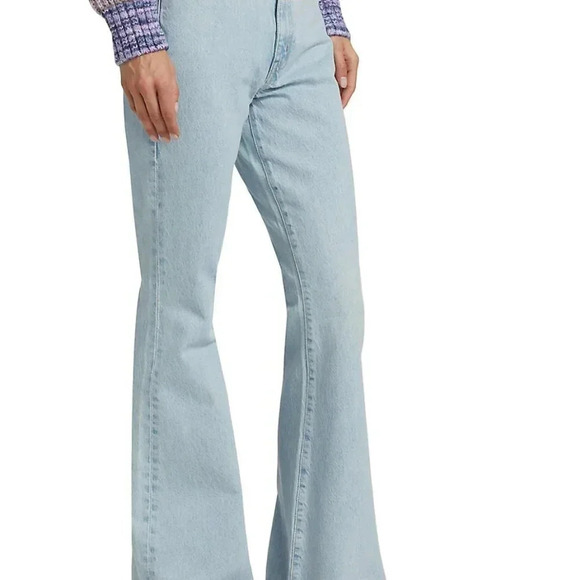 SLVRLAKE High and Dry Light Wash Indiana Flare Leg Jeans Size 31 - Picture 6 of 11